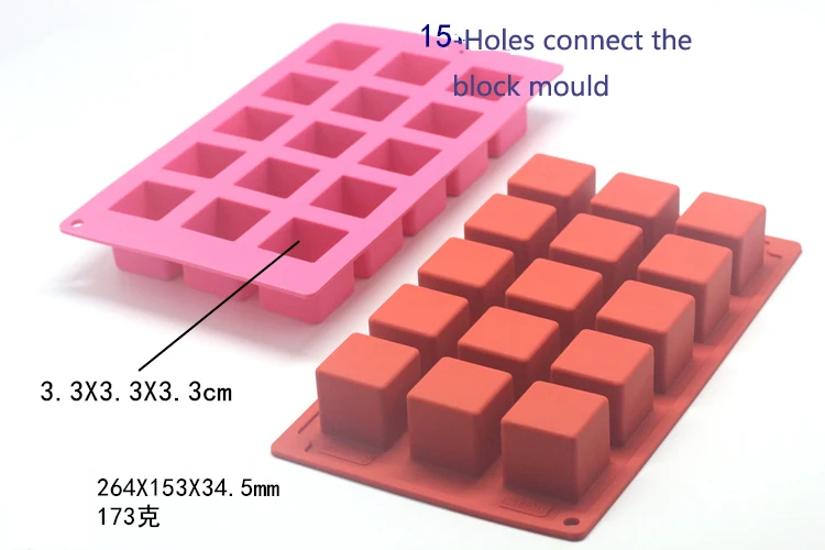 15 Hole Square Silicone Cake Mold Buy Silicone Cake Mold,Square