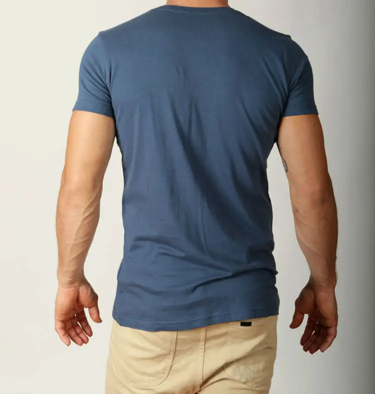 Mens Plain T Shirts Basic Tee Shirt V Shaped Neck - Buy Mens Plain T ...
