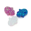 Pink Synthetic Opal Hamsa/Fire Opal/Opal Beads