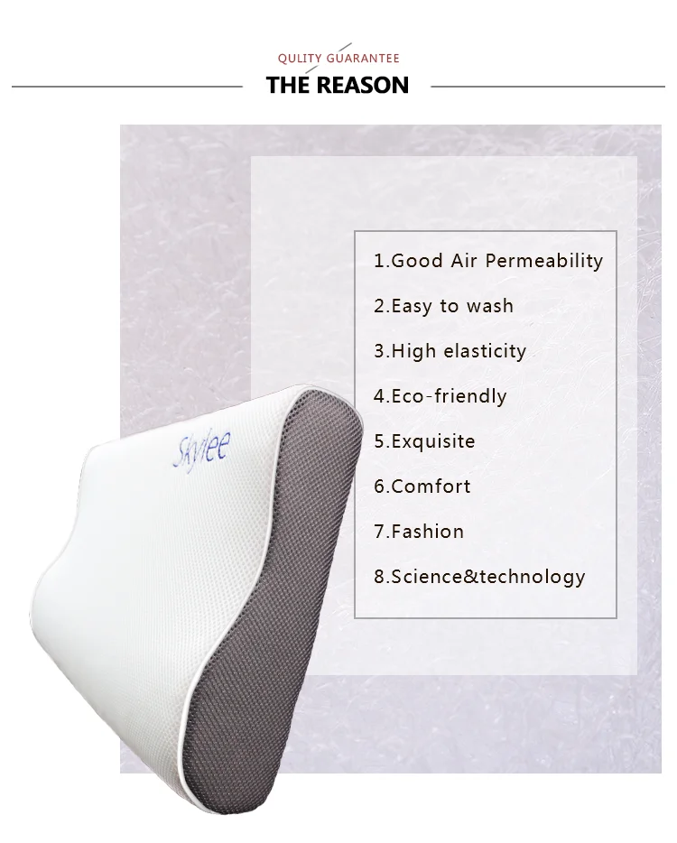 Plastic Coil Washable Neck Pillow Chiropractor Approved Double Contour