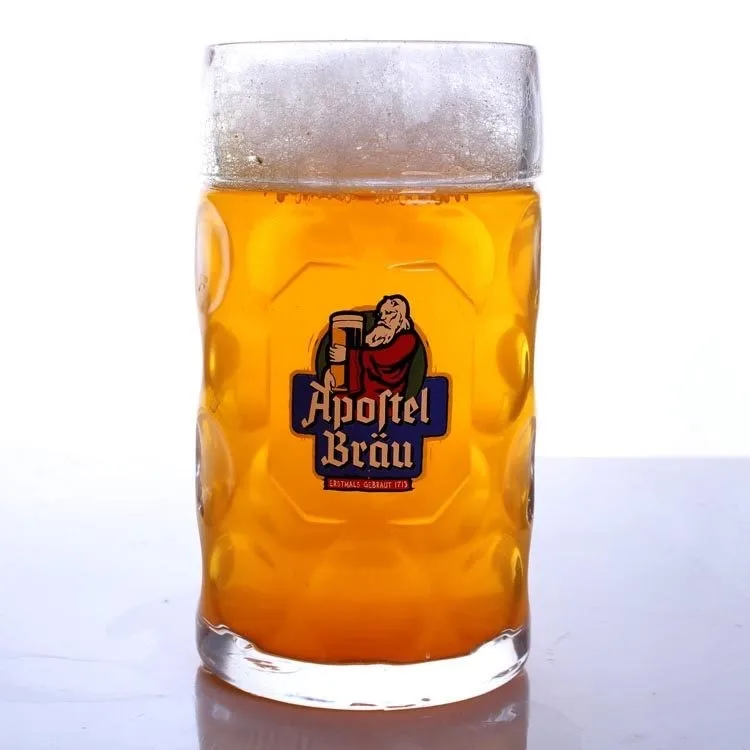 Oem Factory Extra Capacity Beer Glass/beer Mug/beer Cup For Sale,1l