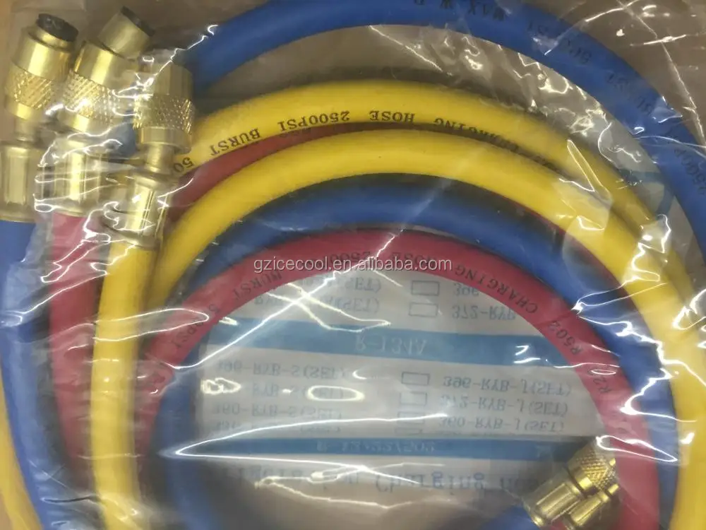 R12 R22 R502 900mmFlexible Refrigerant Charging Hose CT-336-RYB ...