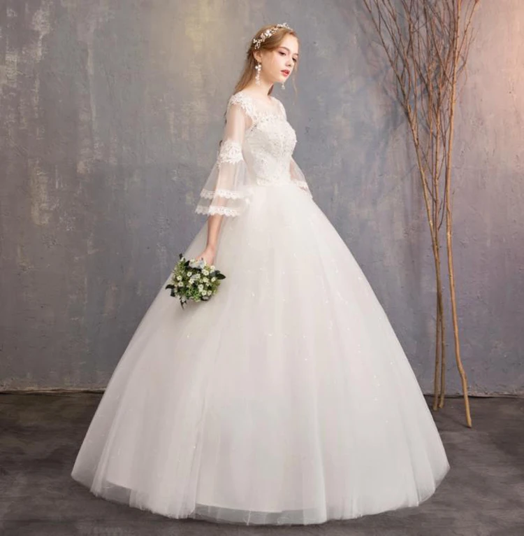 Wholesale Lace Wedding Bridal Dresses One Shoulder Dreamy Self