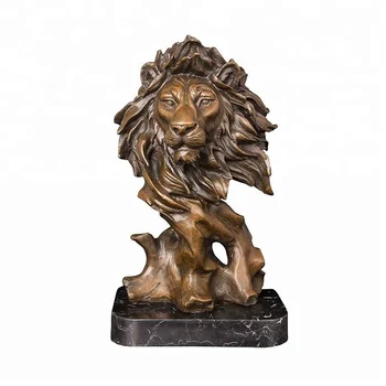 Hause Dekoration Antike Heißer Casting Bronze Metall Lion Kopf ... Hause Dekoration Antike Heißer Casting Bronze Metall Lion Kopf ...