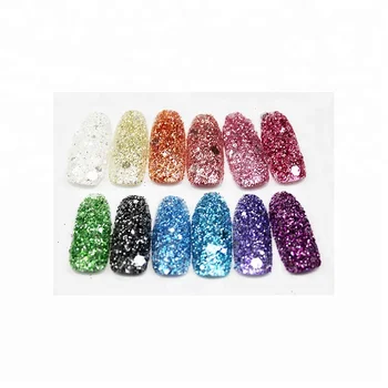 12 Pcs Colors Acrylic 3d Glitter Shape Sequins Glitter Mixed