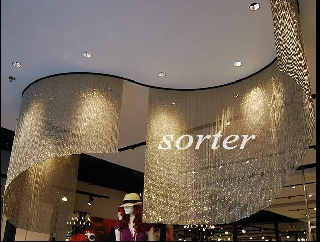 Decorative Metal Bead Curtain For Hotel Restaurant Salon Spa Room Divider Buy Decorative Lighted Beads Curtains Decorative Bead Door Curtain Metal