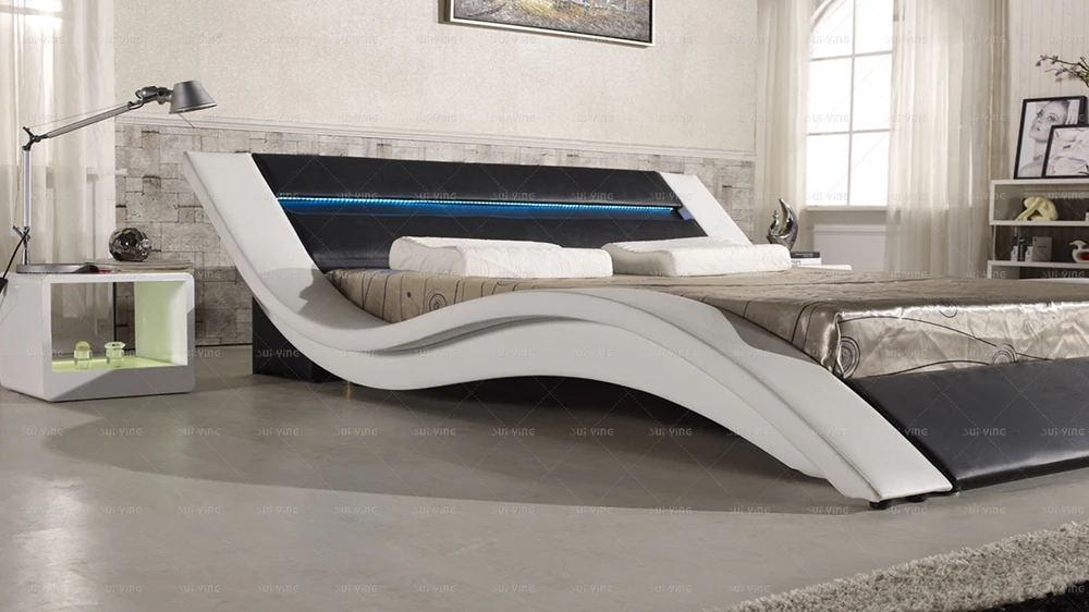Interior Stylish Bed a516 1 modern latest design led leather stylish bed buy bed