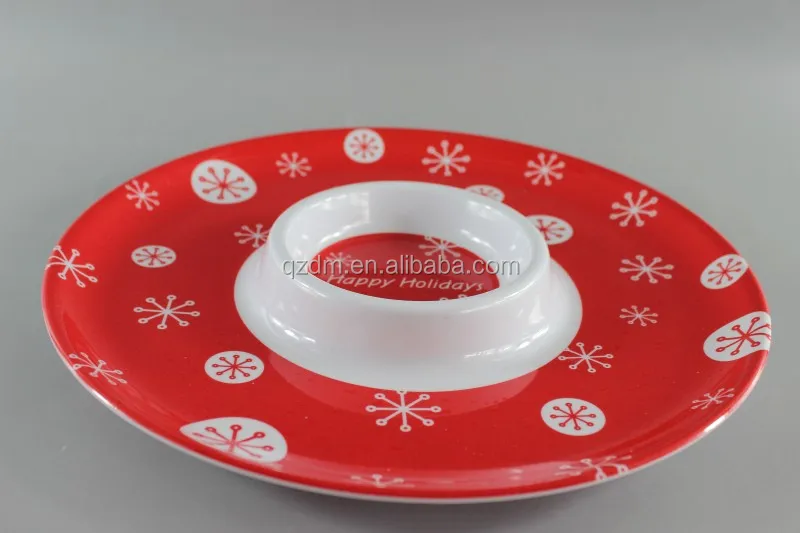 12" Melamine Snacks dinner plate ,Chips plate
