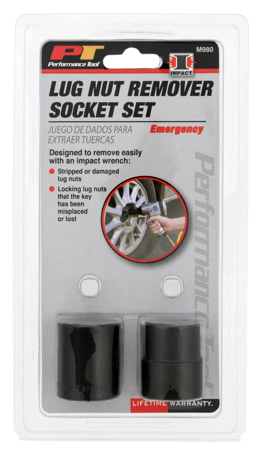 Performance Tool M980 Emergency Lug Nut Removal Set