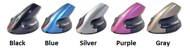 computer accessories S6 2.4G Wireless Ergonomic Vertical Mouse 1000 / 1200 / 1600DPI 5 Buttons Rechargeable Battery
