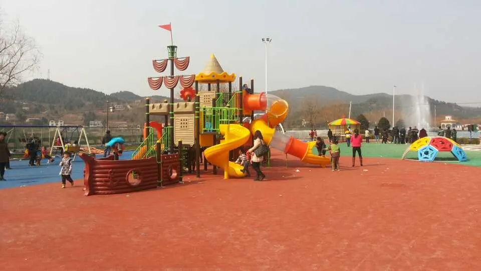  Children Swing Set plus Straight Plastic Slide for Toddler Baby Amusement Equipment 