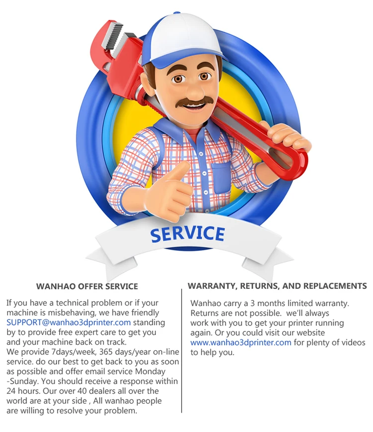 Wanhao Duplicator I3 PLUS Mark II touching LCD screen 3D color Printer Machine PLA ABS Filament