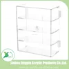 Clear Acrylic 3 Shelves Rectangular Locking Display Cabinet