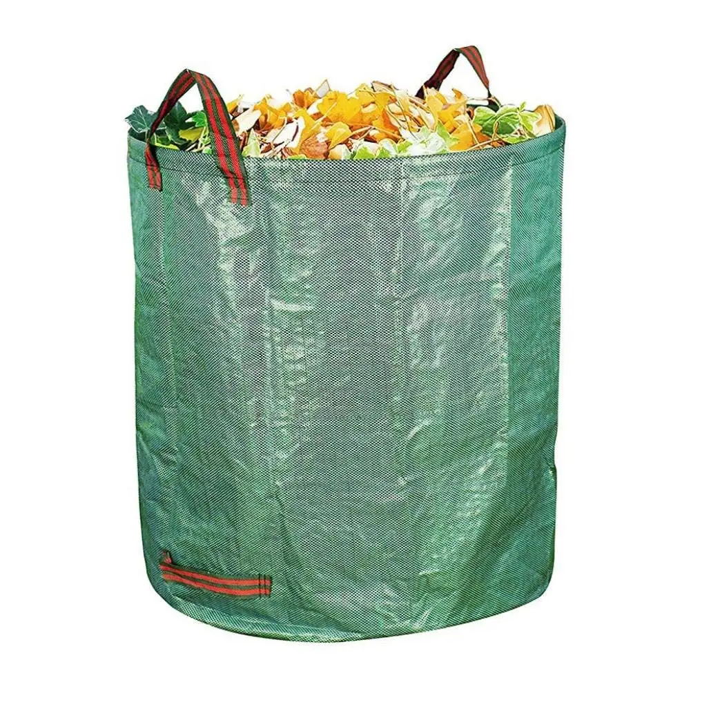 Portable Collapsible Leaf Trash Can Garbage Storage Bag Collection Bin 45*76cm