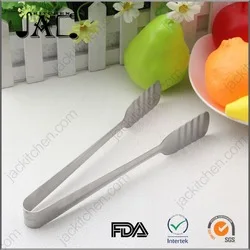 stainless steel nylon head food tong