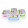 Portable plastic storage container stainless steel food warmer with divider