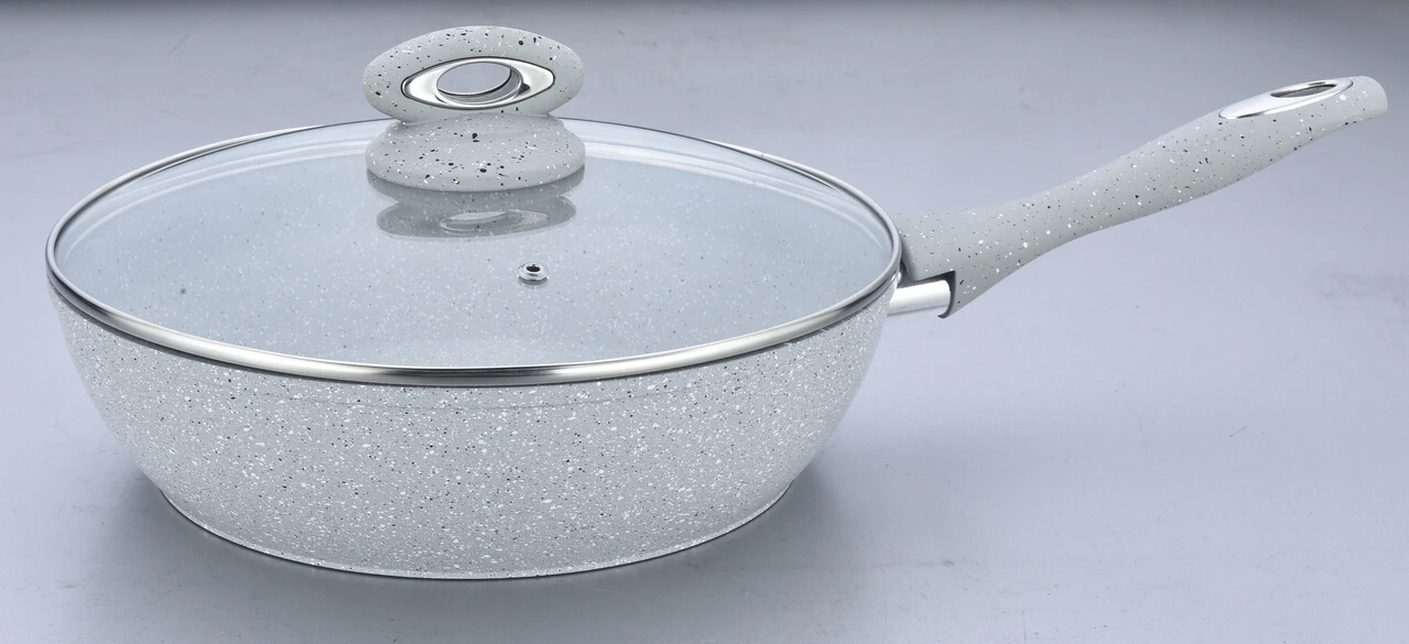 Aluminum Gery Marble Stone Coating Cookware Set Buy Marble