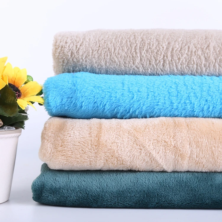 China Manufacturer Super Soft fleece fabric wholesale Polyester Flannel fabric bedding fabric roll