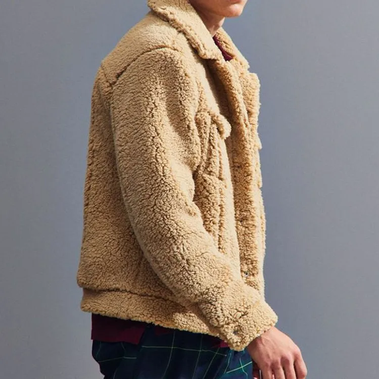 High Quality Custom Winter Sherpa Fleece Jacket Wholesale Outdoor