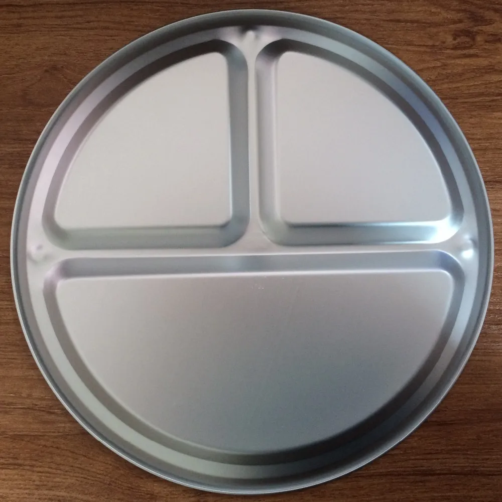 Low Price Metal Serving Tray High Quality Divided Snack Plates Dishes