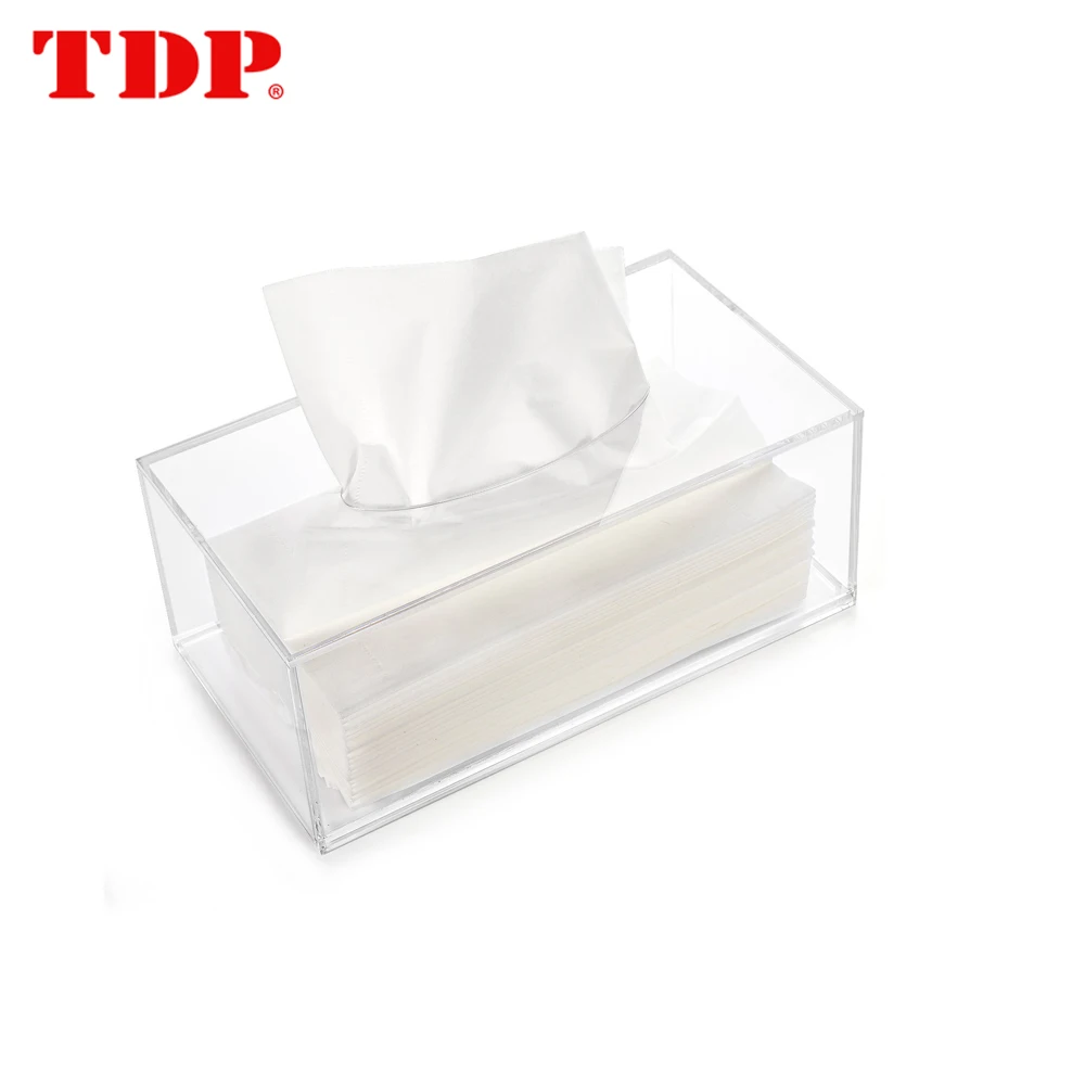Clear Acrylic Tissue Dispenser Box Cover Holder For Bathroom Buy