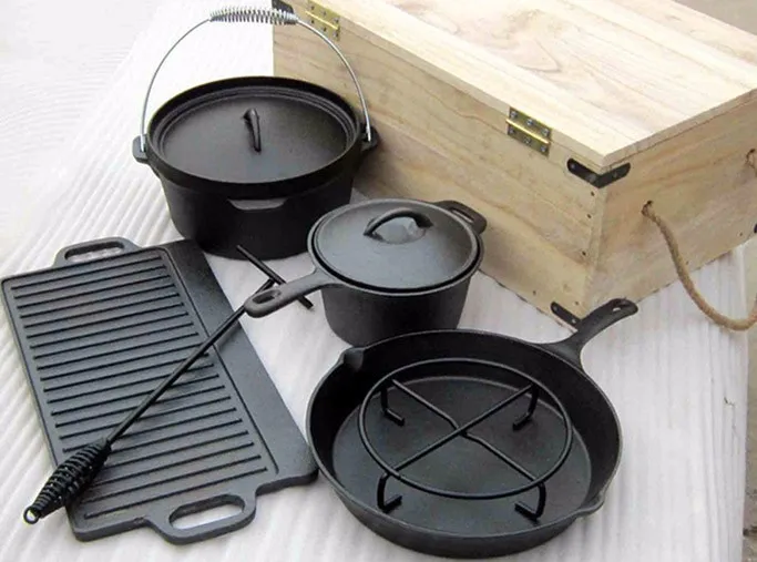 cast iron cooking sets