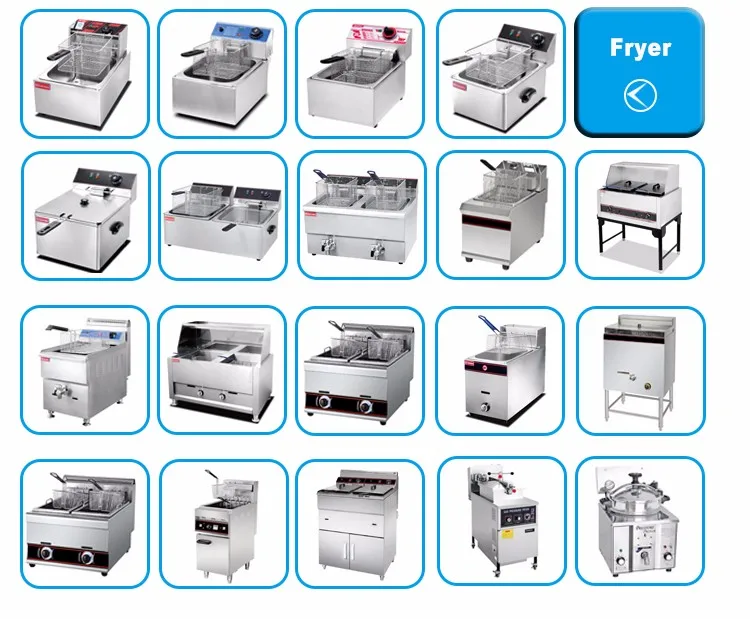 Electric Depp Fryer Gas Fryer Commercial Kitchen Equipment Buy