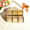 2019 Wholesale Yiwu factory Gold Metallic foil wired christmas tree ribbon