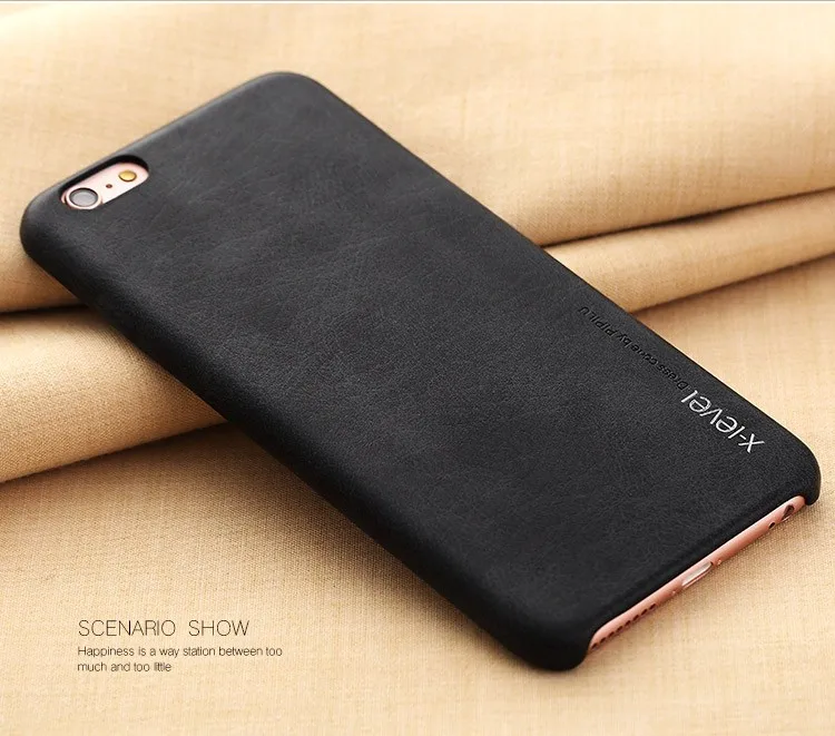 Luxury Slim Mobile Phone Back Cover Leather Back Case For Iphone 6/6