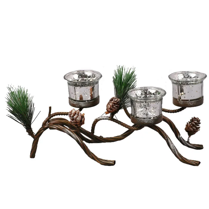 Christmas Metal Pine Cone Shaped Candle Holder Buy Cone Shaped Candle