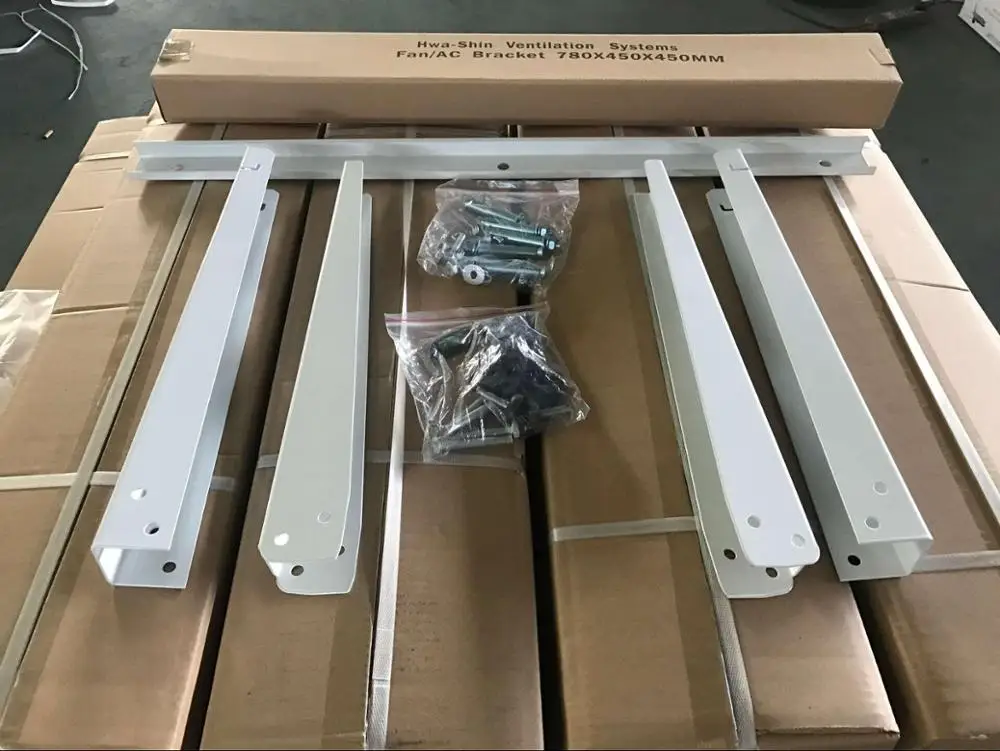 Stainless Steel Roof Air Conditioner Bracket White Color AC Bracket