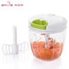 Smile mom Kitchen Utensils Hand Vegetable Slicer Manual Pull Plastic Quick Chopper