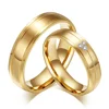 The new small adorn article, 18 k gold plating titanium steel ring, couples ring YSS663