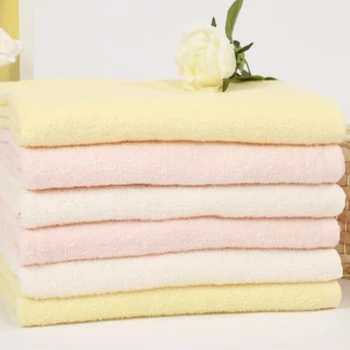 bright color bath towels
