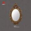 84022# Light weight PU material oval mirror frame design for hotel bath wall decor