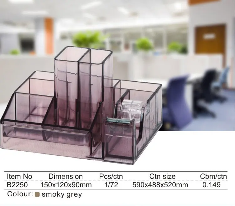 Unique design plastic Multi-functional Pen Holder Stand.jpg