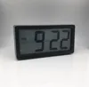 Big LCD display only time display square digital clock for living room and hotel room decoration wall clock