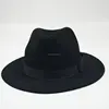 2018 New fashion wool felt hat wide brim hat fedora