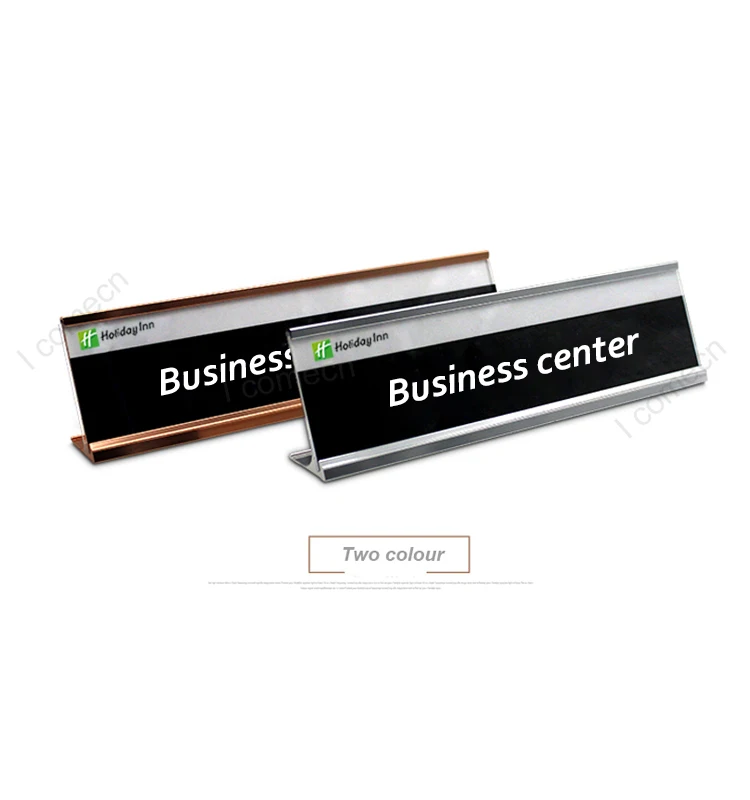 Counter desk label business card sign metal L shape frame sign holder.jpg