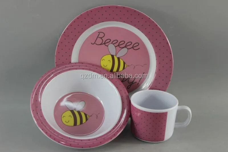 3pcs Melamine Kinds Dinner Set Food gradeTableware