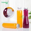 Free sample clear beverage bottle empty square milk bottle disposable 250ml 300 ml fresh fruit pet plastic juice bottle