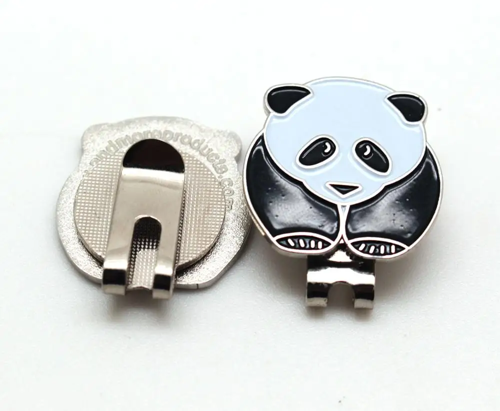 Custom magnetic golf cap clip ball marker holder