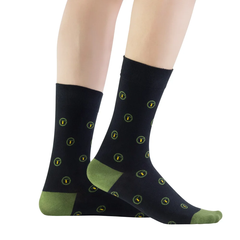 Floor Japanese Fashion Card Wholesale Crew Socks Custom Tube Taobao Socks