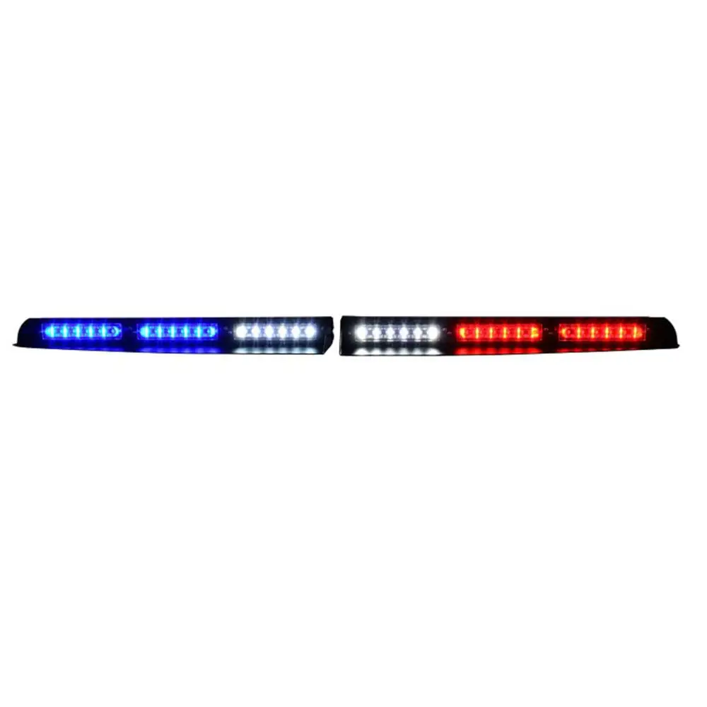 red blue led visor police flashing emergency police visor light bar