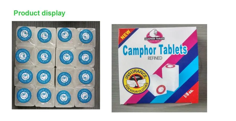 1/4OZ refined nature camphor tablet in red deer brand camphor flake