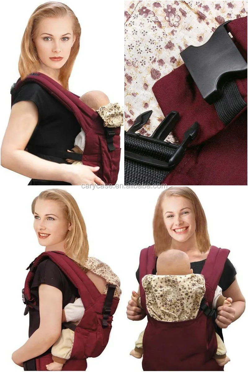 Red Baby Sling Backpack,100cotton Baby Carrier With Cap,High Qualit Shoulder Children Sling