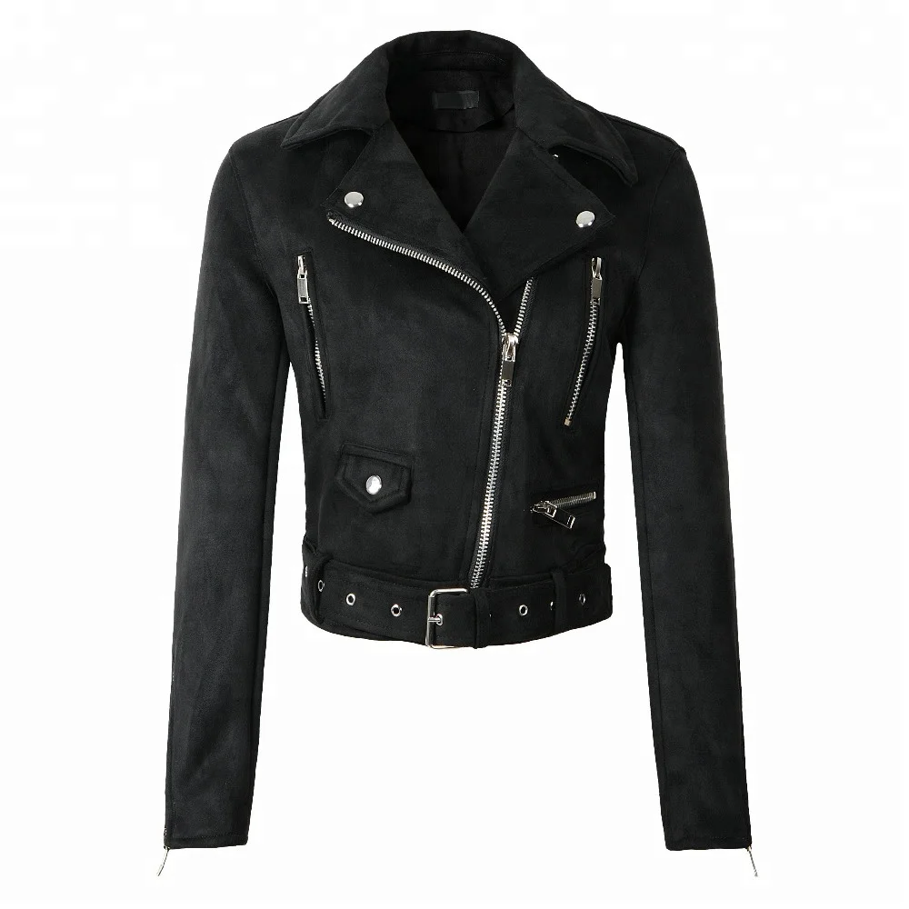 Wholesale Slim Fit Fashion Women Leather Suede Jackets (5).jpg