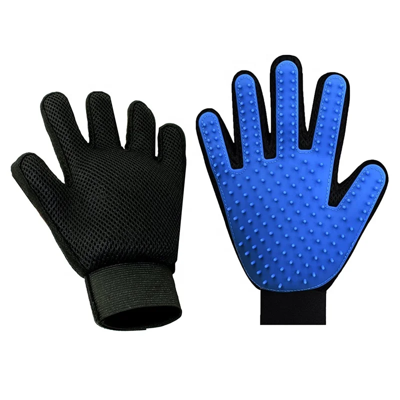 
Pet Deshedding Grooming Glove Cat Grooming Gloves Dog Hair Remover 