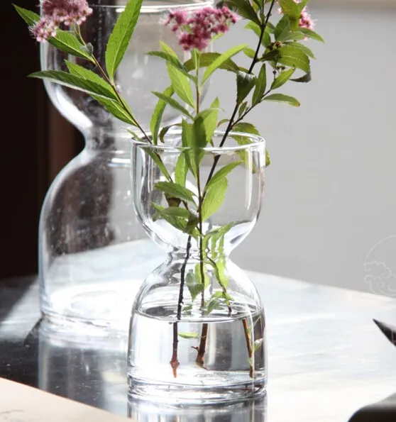 Tall Cylinder Clear Glass Vase/tall Martini Vase/customed Elegant