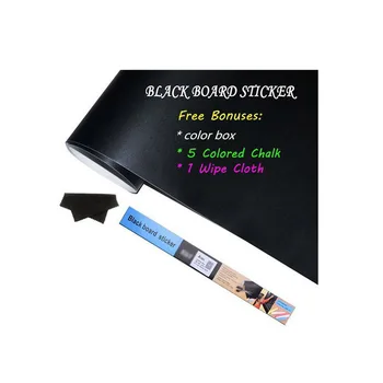 Home Kitchen Stickers Wallpaper Removable Blackboard Large Chalkboard Wall Sticker Decal Gift with 5 Chalks for Kids Toys,Restaurant Menu Chalkboard Art Quotes Office